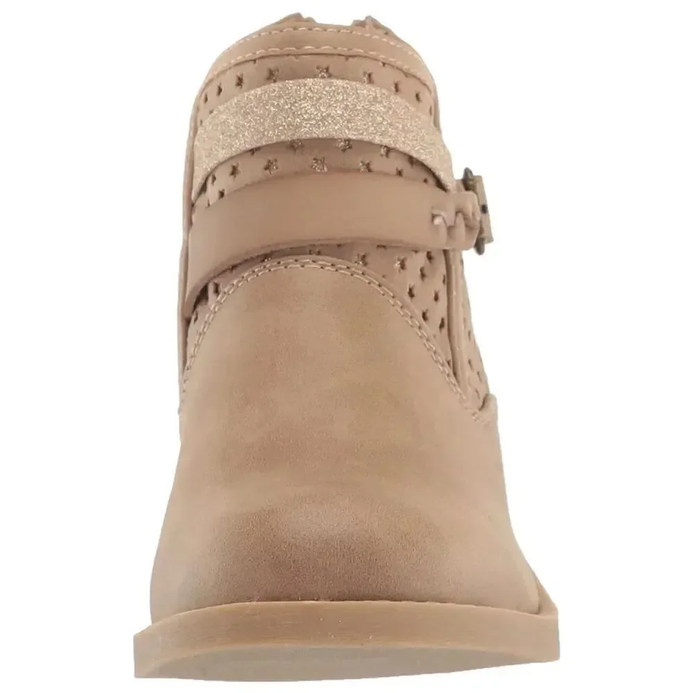 Blowfish Malibu GIRLS SIZE 2 Keeping Up-k Ankle Boot in Light Taupe Willow
